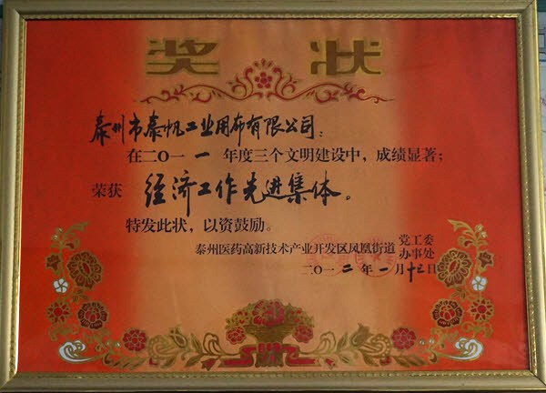 經濟工作先進集體